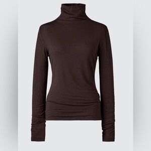 Uniqlo 100% Cashmere Turtleneck Sweater Top Women’s Size Medium Brown